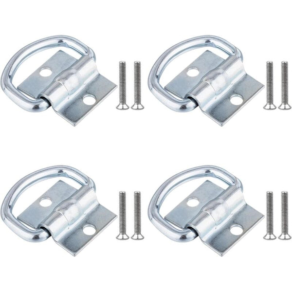 4 Pcs Tie Down Rings Trailer Tarpaulin Downs With Screws For Boats Trucks Vans And Homes Tie Downs & Straps
