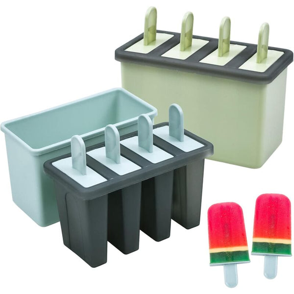 8 Cell Ice Cream Mold With Stick Lolly Molds Reusable Popsicle For Kids And Adults Bpa Free Sugarcraft & Chocolate Moulds