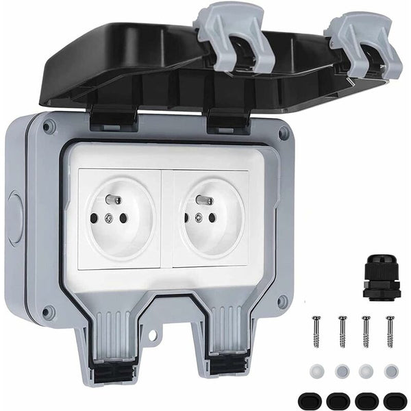 Waterproof Socket Double Outdoor Electrical Ip66 Wall 16A Electrical Sockets