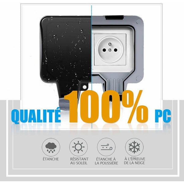 Waterproof Socket Double Outdoor Electrical Ip66 Wall 16A Electrical Sockets