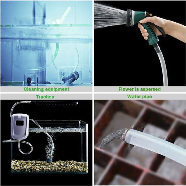 Transparent Pressure Hose 3 Meters 10 12Mm Flexible Pvc Tubing Tube Pressure Washer Parts