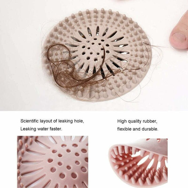 4 Pcs Silicone Hair Filter Universal Drain Protector Device Can Be Used In Bathroom Bathtub Kitchen Drain Grates