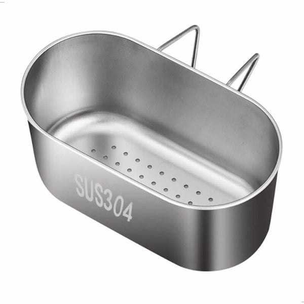Sink Drain Basket Strainer Stainless Steel Easy To Use For Kitchen Over Drying Rack Storing And Washing Colanders Strainers & Sifters