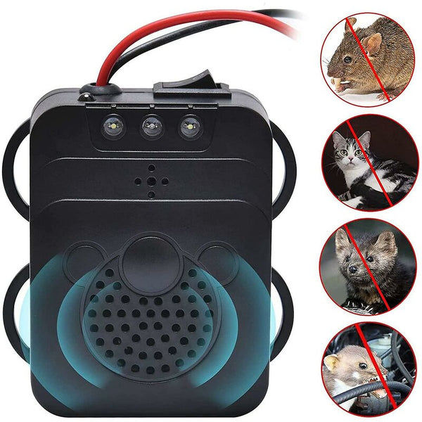 Ultrasonic Car Repellent With Led Strobe Garage For Rodents Mice Pests Home Attic Camping Ultrasonic Pest Repellers