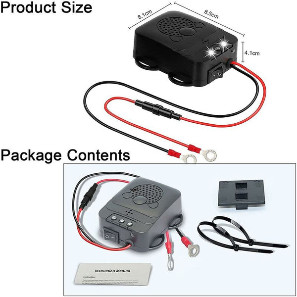 Ultrasonic Car Repellent With Led Strobe Garage For Rodents Mice Pests Home Attic Camping Ultrasonic Pest Repellers