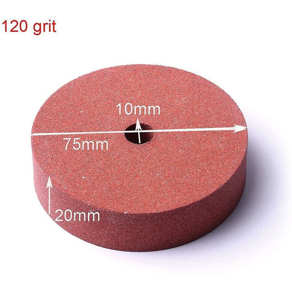 75Mm 1Pc Diameter Grit 120 Polishing Stone Grinding Wheel For Bench Grinders Grinder Discs