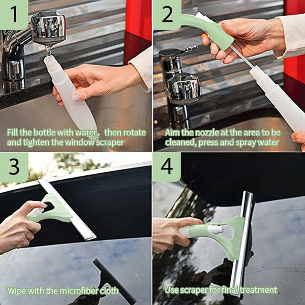 Green Car Cleaning Squeegee For Interior And Exterior Squeegees & Window Cleaning