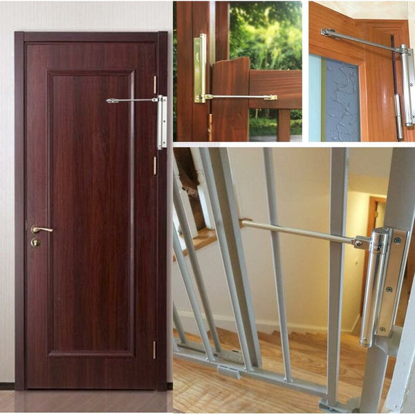 Automatic Spring Door Closer Adjustable Tension For Home & Commercial Use Door Stops