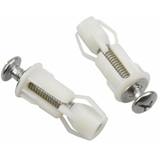 2 Pcs Toilet Lid Expansion Screw Seat Fixing Set Replacement Parts Toilet Seats
