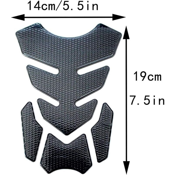 Tank Pad Motorcycle Carbon Fiber Protector Sport Sticker Protective 3D Gas Decals & Stickers