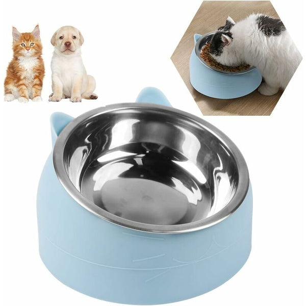 Cat Bowl Pet Set Raised And Tilted Small Dog Removable 15 Cat Bowls