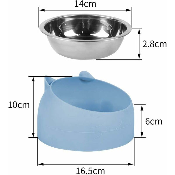 Cat Bowl Pet Set Raised And Tilted Small Dog Removable 15 Cat Bowls