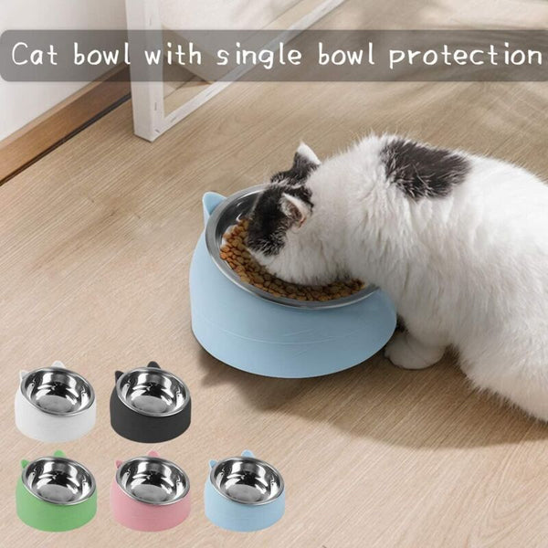 Cat Bowl Pet Set Raised And Tilted Small Dog Removable 15 Cat Bowls