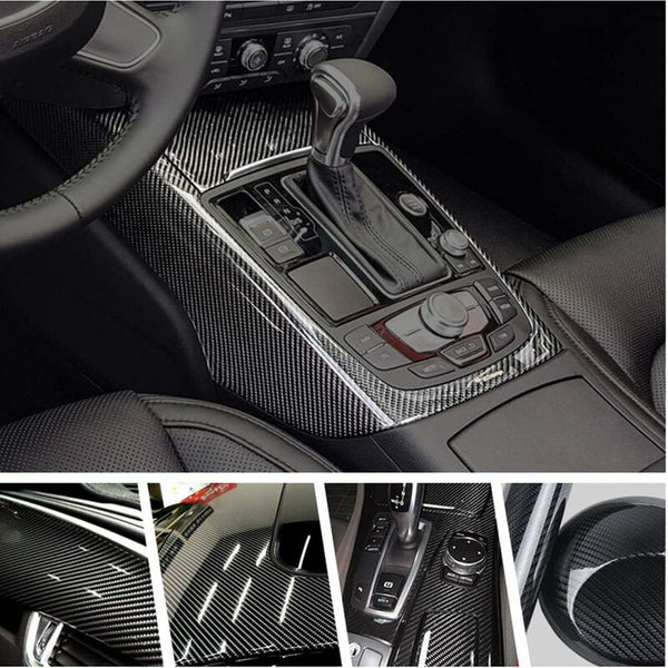 6D Waterproof Car Sticker Film Carbon Fiber Vinyl Adhesive 30300Cm Non For Computer Phone Case Decals & Stickers