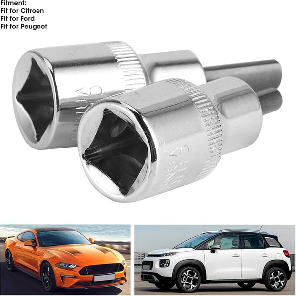2 Pcs 1/2 Inch Square Drive Strut Nut Hub Clamp Spreader Remover Tool Fit For Citroen Sockets & Socket Sets