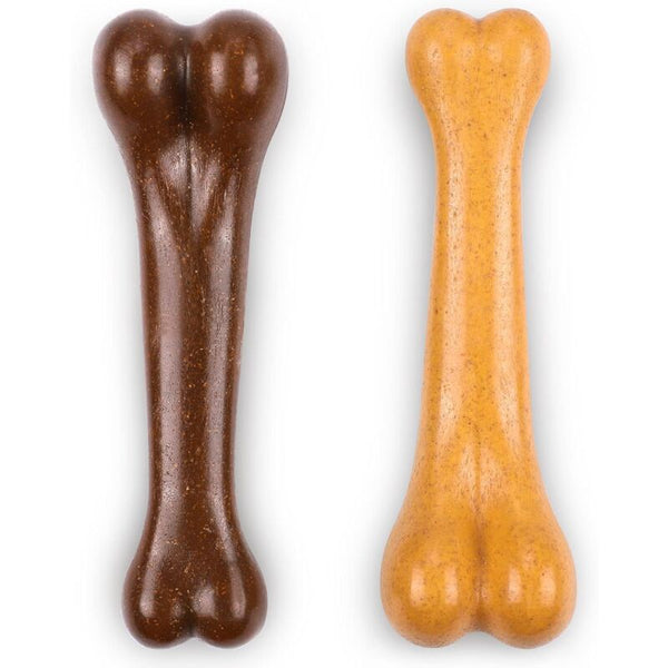Indestructible Chew Bones Light Beef And Bacon Flavor For Large Medium Dogs Dental Care Teeth Dog Toys