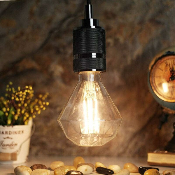 Led Bulbs 4W Diamond Edison G95 220/240V E27 Specialty Decorative (Transparent) [Energy Class D] Light Bulbs