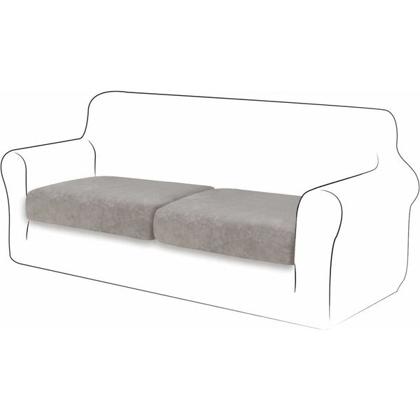 Velvet Cushion Cover Sofa Furniture Protector Seat For Couch 2 Slice Cushion Covers