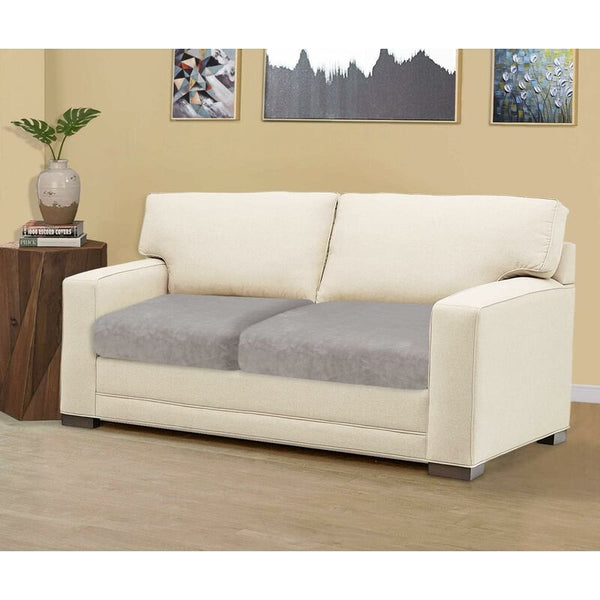 Velvet Cushion Cover Sofa Furniture Protector Seat For Couch 2 Slice Cushion Covers