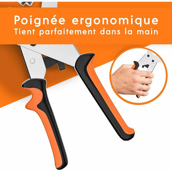 Professional Eyelet Punch Pliers With 100 Eyelets (10Mm Inner Diameter) Hole Punches