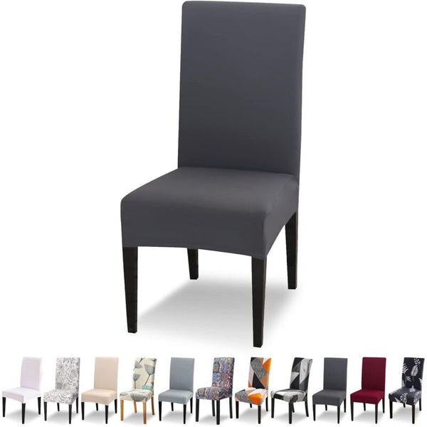 Stretch Dining Chair Covers Set Of 6 Universal Washable Polyester Spandex Slipcovers