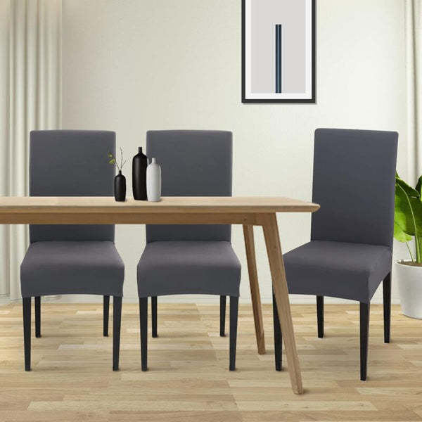 Stretch Dining Chair Covers Set Of 6 Universal Washable Polyester Spandex Slipcovers