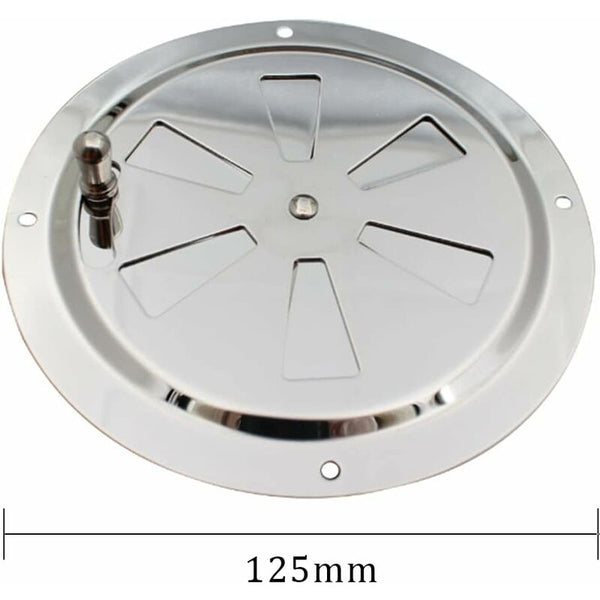 Round Ventilation Grille Adjustable Air Stainless Steel Inlet And Exhaust 125Mm Exhaust Fans & Ventilators