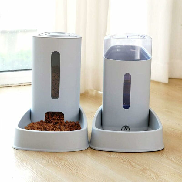 Automatic Water/Dog Feeder Fountain 3.8L X 2 Pieces Dog/Cat/Dog Food Feeders And Waterers Accessories Cat/Dog/Pet Dishes Feeders & Fountains