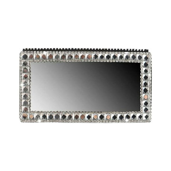 Car Visor Mirror Makeup Bling Self Adhesive Stainless Steel Portable Vanity Mirror15cm X Makeup Mirrors
