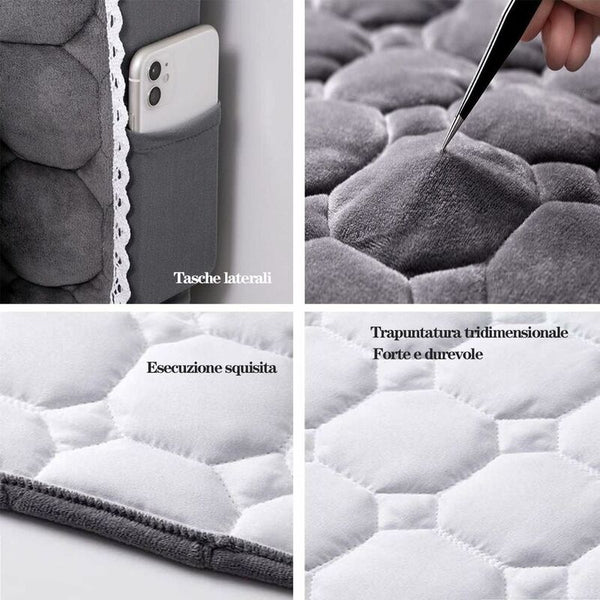 Headboard Cover 160Cm Protector With Stretch Side Washable Dustproof Thickened Headboards & Footboards