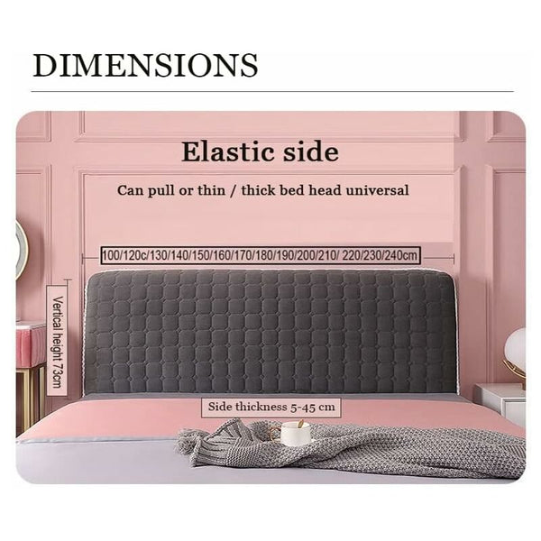 Headboard Cover 160Cm Protector With Stretch Side Washable Dustproof Thickened Headboards & Footboards