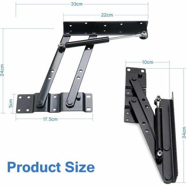2 Pcs Lift Up Coffee Table Hinge Heavy Duty Mechanism Spring For Coffee Tables