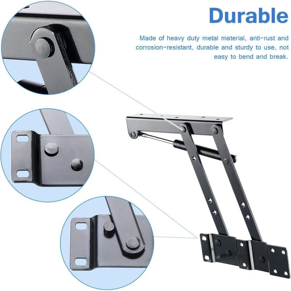 2 Pcs Lift Up Coffee Table Hinge Heavy Duty Mechanism Spring For Coffee Tables