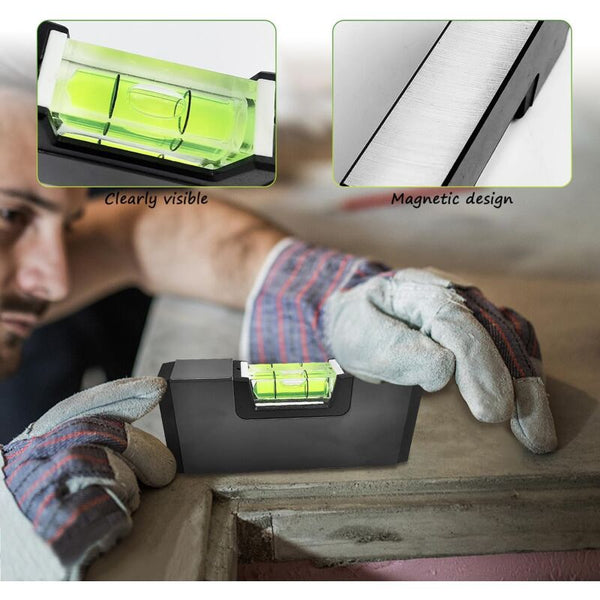 4 Piece Mini Magnetic Spirit Level Set For Accurate Measurements Spirit Levels