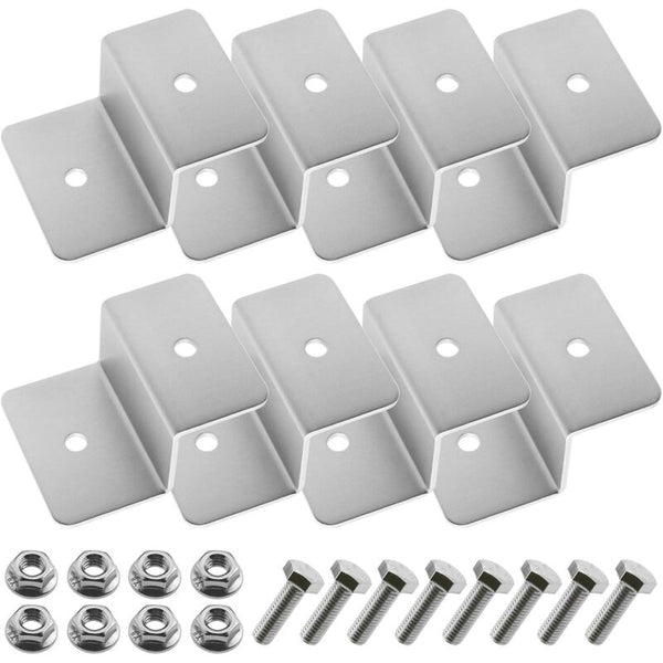 Solar Panel Mounting Bracket Kit Z Type With Nuts And Bolts 1 Hole Braces & Brackets