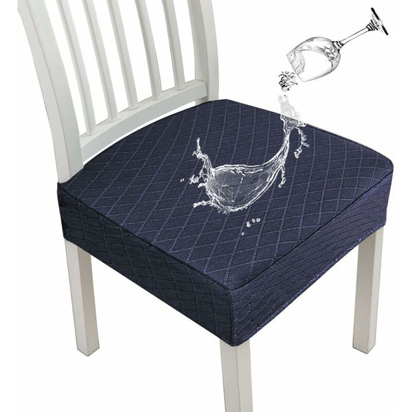 Diamond Lattice Waterproof Seat Covers For Dining Room Chairs Stretch Kitchen Chair Covers