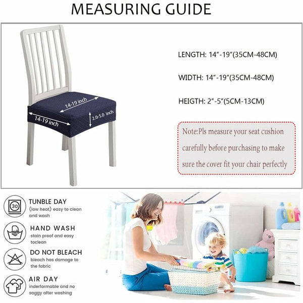 Diamond Lattice Waterproof Seat Covers For Dining Room Chairs Stretch Kitchen Chair Covers