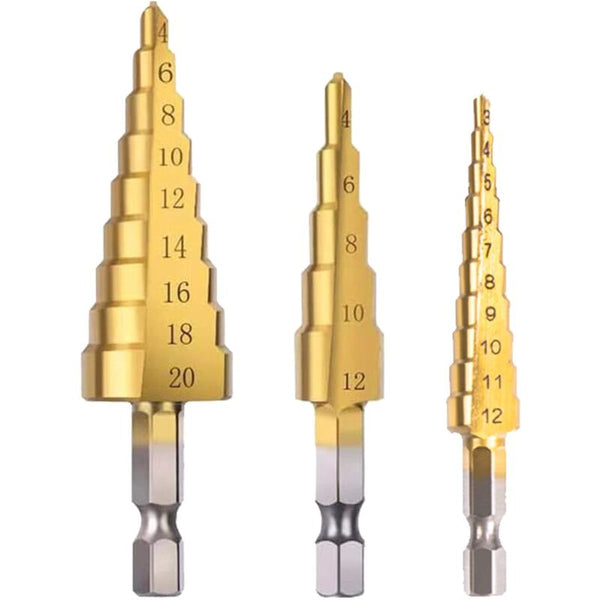 Step Double Slot Countersink High Speed Steel Cone For Wood Plastic Brass Drill Bits