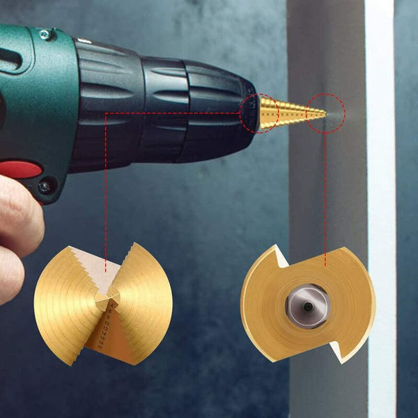 Step Double Slot Countersink High Speed Steel Cone For Wood Plastic Brass Drill Bits