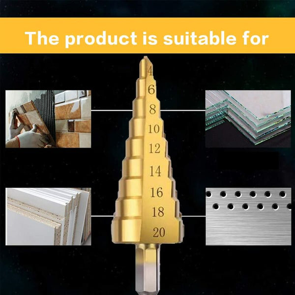 Step Double Slot Countersink High Speed Steel Cone For Wood Plastic Brass Drill Bits
