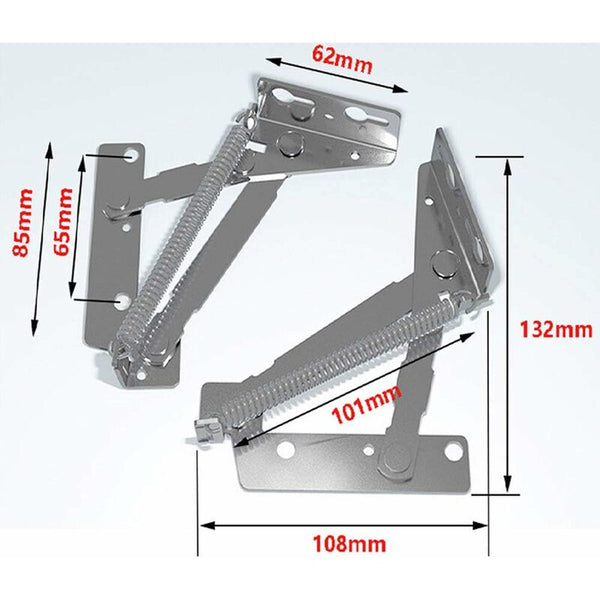 80 Degree Cabinet Hinge Full Lid Furniture Base Spring 1 Pair Furniture Parts