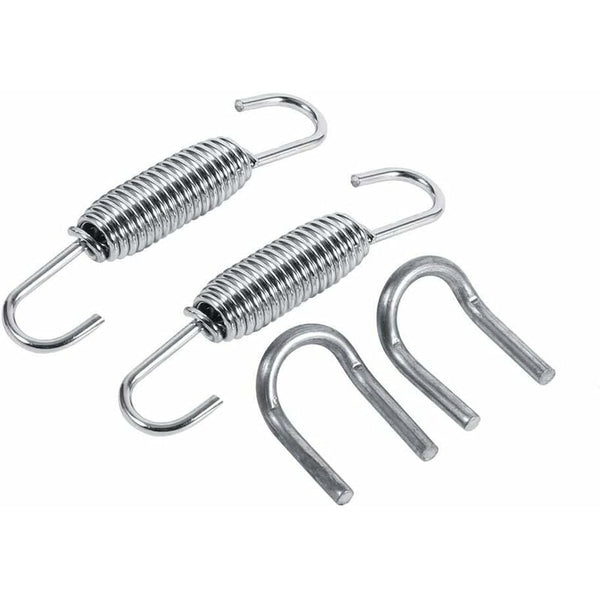 2 Pcs Exhaust Pipe Spring65mm Length Muffler Swivel Stainless Steel Rotating Mounting Springs With Exhaust Pipes