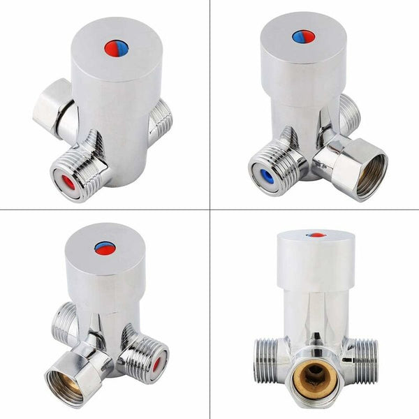 3 Way Mixer Tap Water Temperature Control For Automatic Faucet In Bathroom Connectors Valves & Accessories