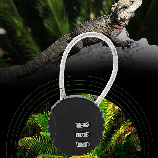 3 Digit Combination Steel Cable Padlock For Luggage & Suitcases Combination Padlocks