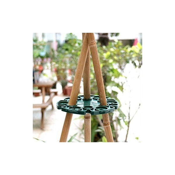 6 Pack Bamboo Stakes Supports For Climbing Plants Tomato Cucumbers Clematis Plant Ties & Supports