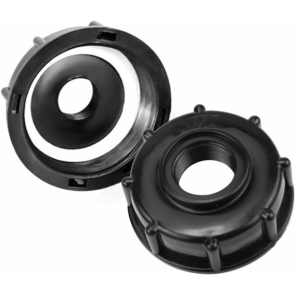 2 Pcs Ibc Tank Adapter 3/4 Inch Garden Hose S60x6 Plastic Water Lid For Cube 1000 Connectors Valves & Accessories
