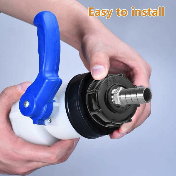 2 Pcs Ibc Tank Adapter 3/4 Inch Garden Hose S60x6 Plastic Water Lid For Cube 1000 Connectors Valves & Accessories
