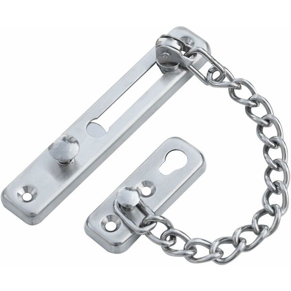 Silver Chain Sliding Security Lock For Doors Interior & Exterior Use Door Locks & Lock Mechanisms