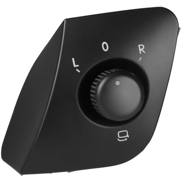 Exterior Side Mirror Adjustment Switch Button Pearl Replacement For Ibiza 2009 2015 6J1959565 Black Mirrors
