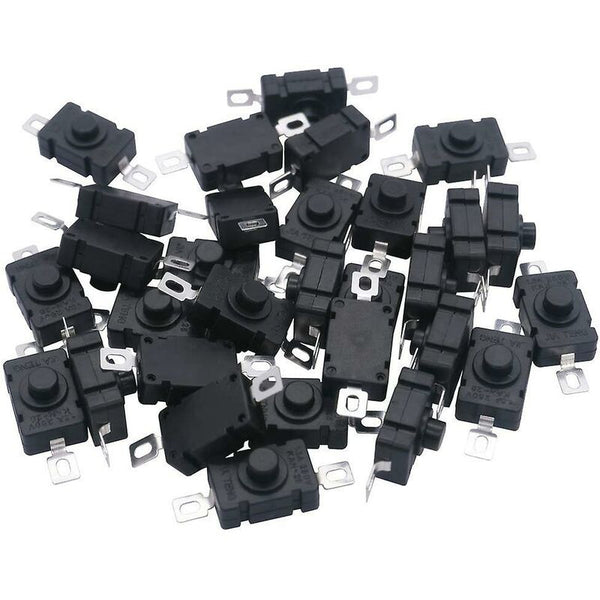 40Pcs Self Locking Push Button Switch For Kan 28 Mini Flashlights